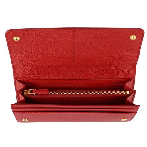 red prada womens wallet|Prada trifold wallet.